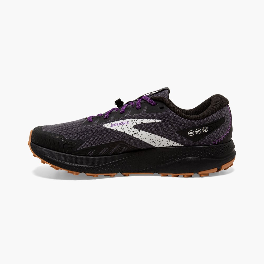 Chaussures Trail Brooks Divide 4 GTX Noir Violette Femme | LTF-72824591